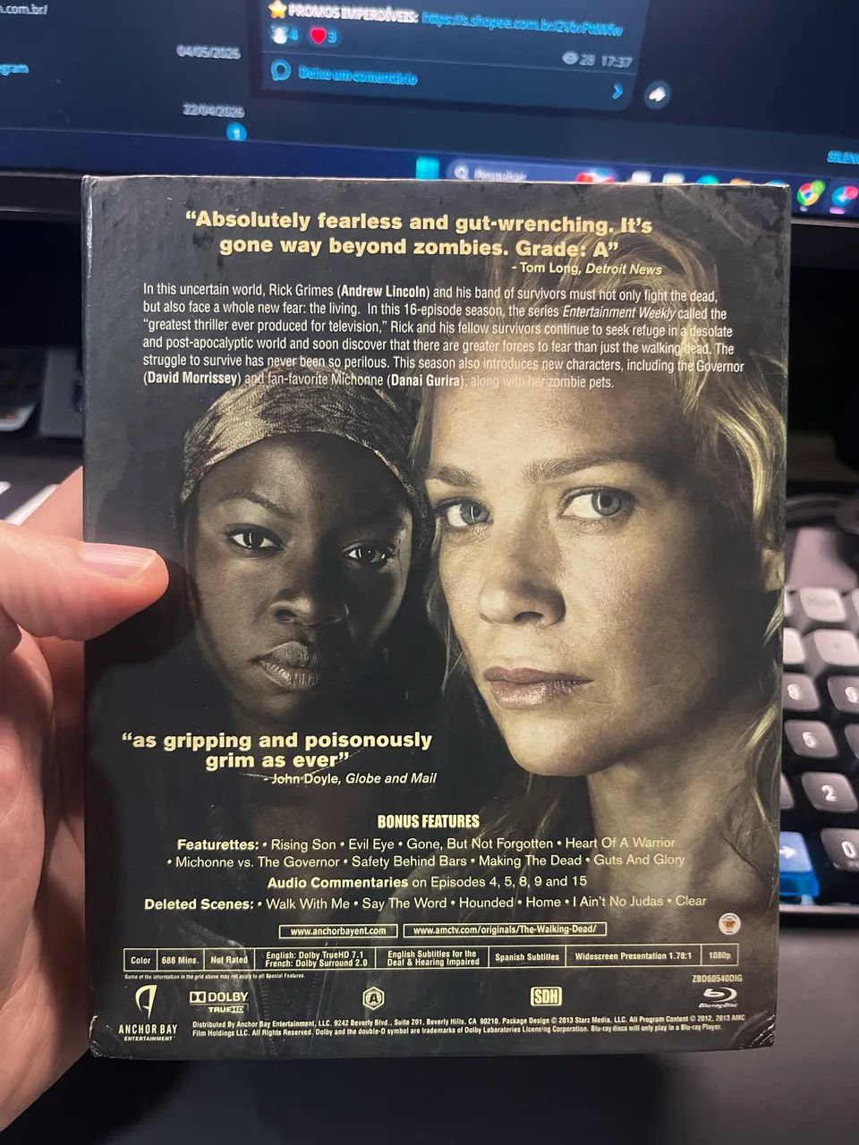 The walking dead 3 temporada Bluray importado digipack  - Foto 3