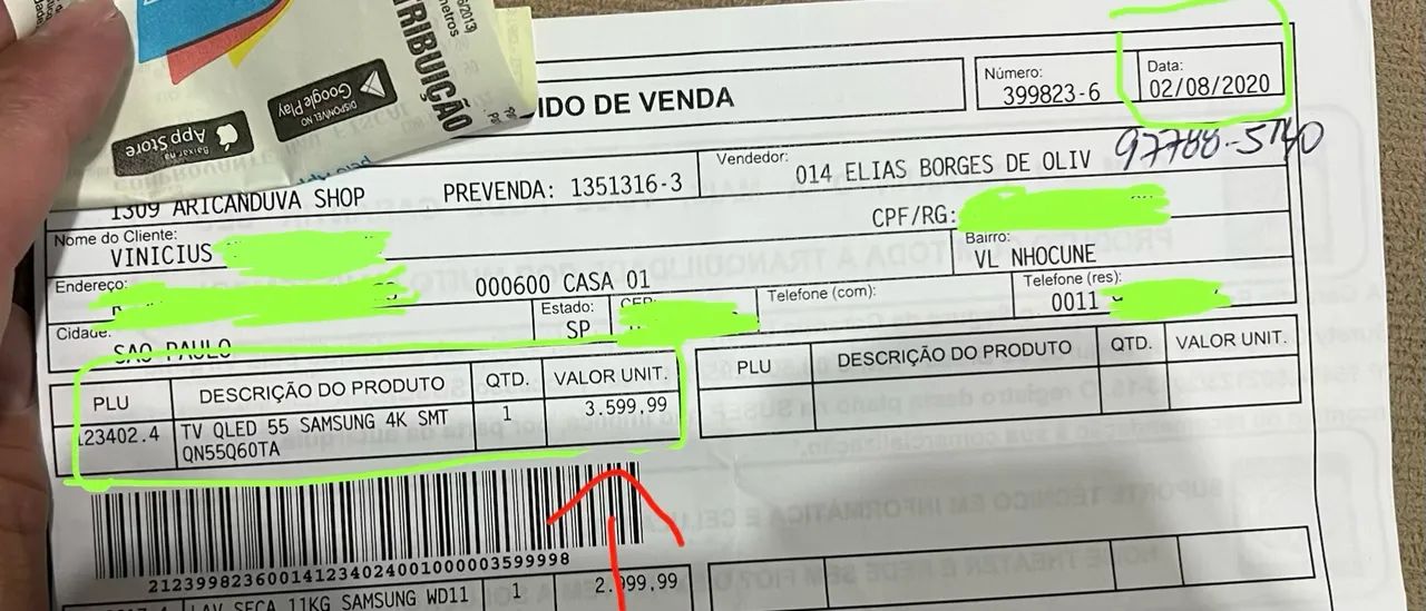 TV Qled 55 Polegadas / Samsung Q60  - Foto 2