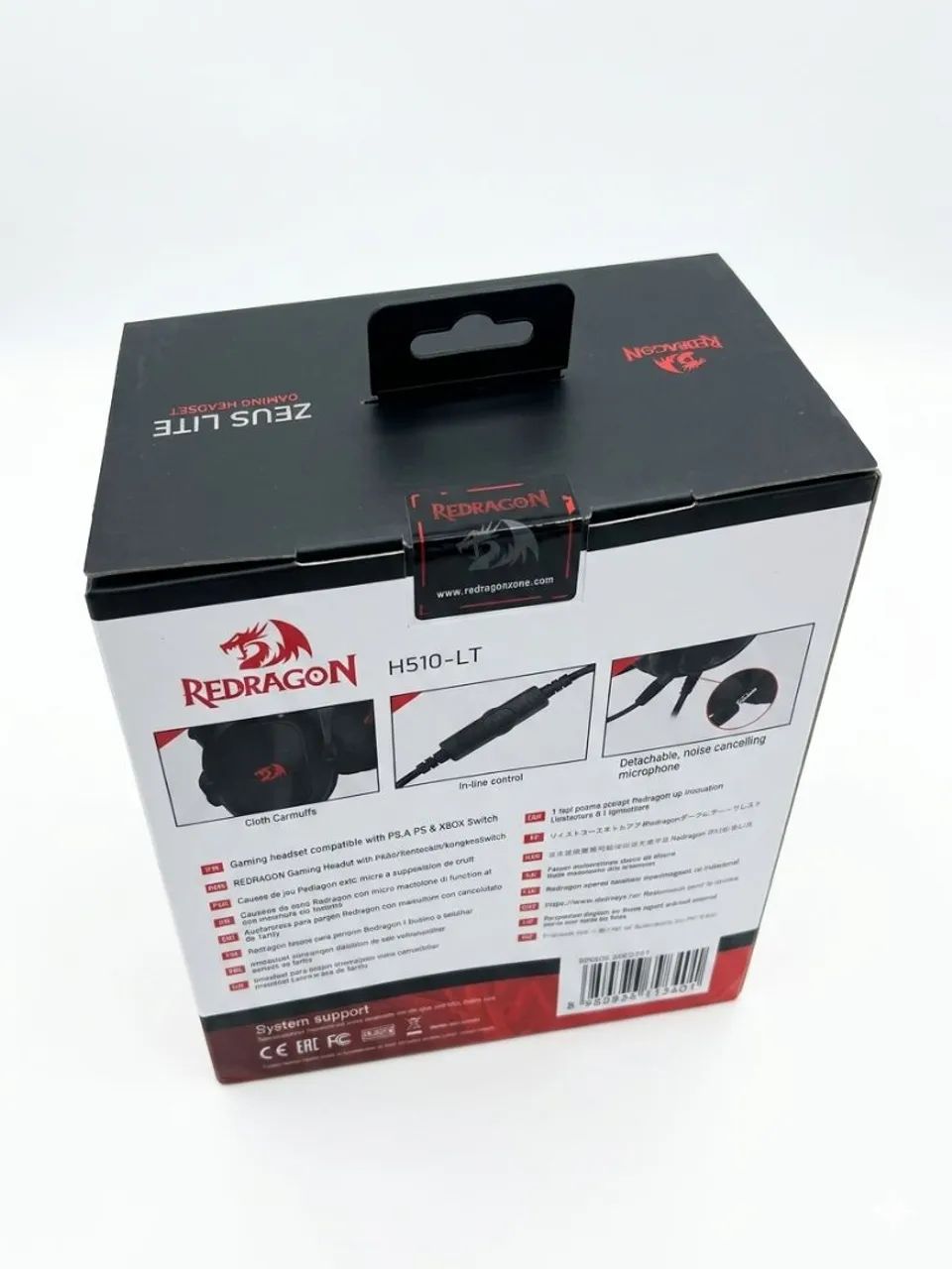 Headset Redragon Zeus Lite com Microfone destacável Gamer P3