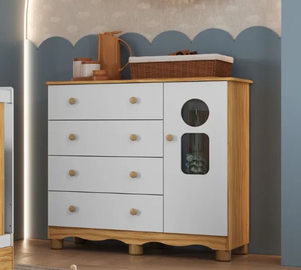 Comoda Tedy Infantil 100% MDF (Nova) - Foto 3