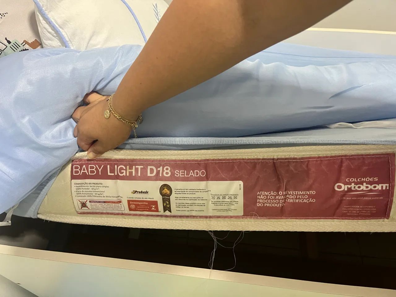 Cama infantil + colchão ortobom  - Foto 3