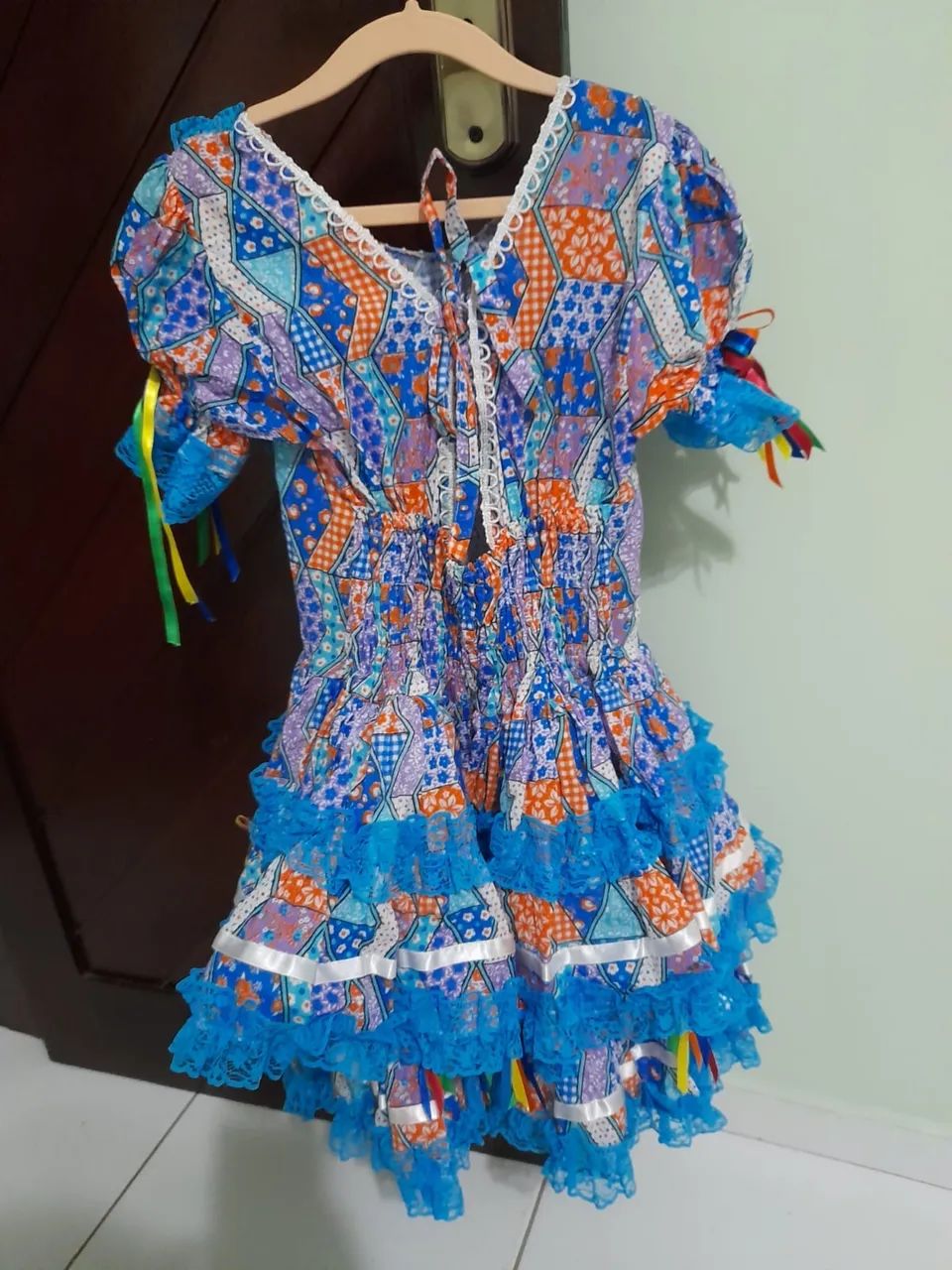 Vestido Junino + acessórios - 6 anos - Foto 3