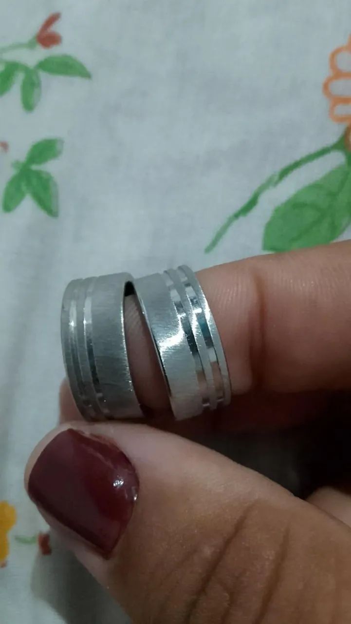 Aliança de namoro em Aço inox  - Foto 3