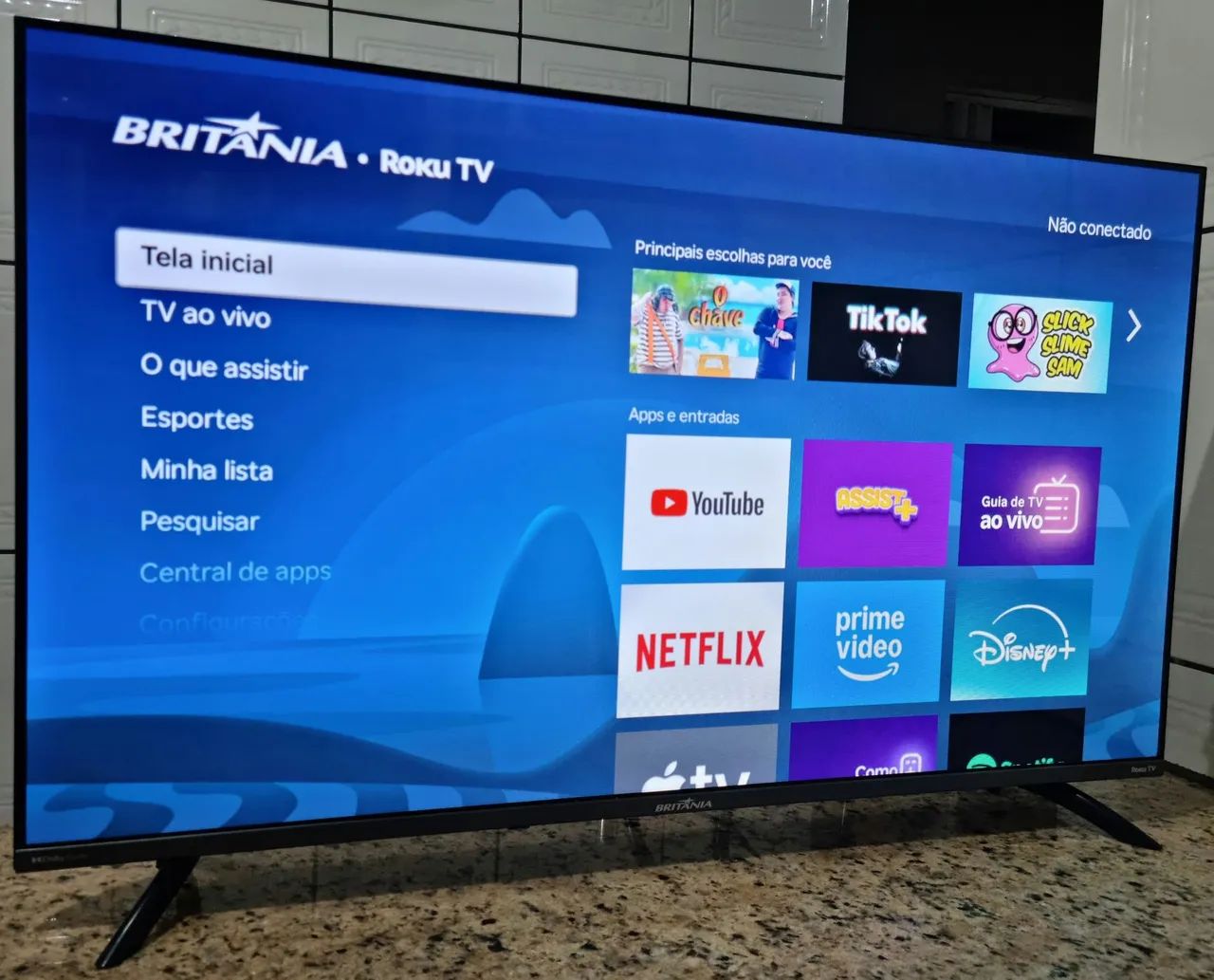 Tv smart 43 polegadas Roku seminova  - Foto 2