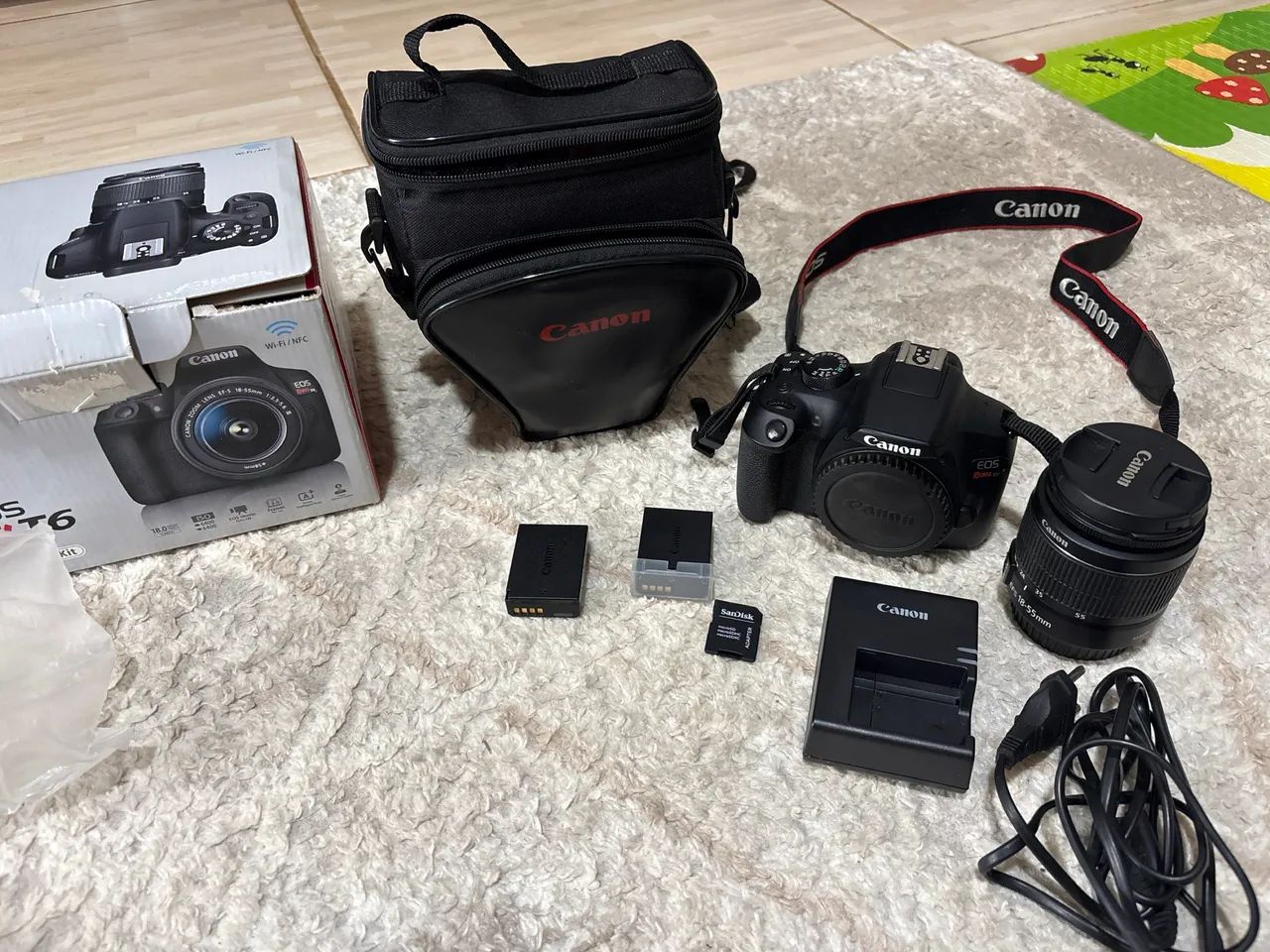 Câmera cânon t6