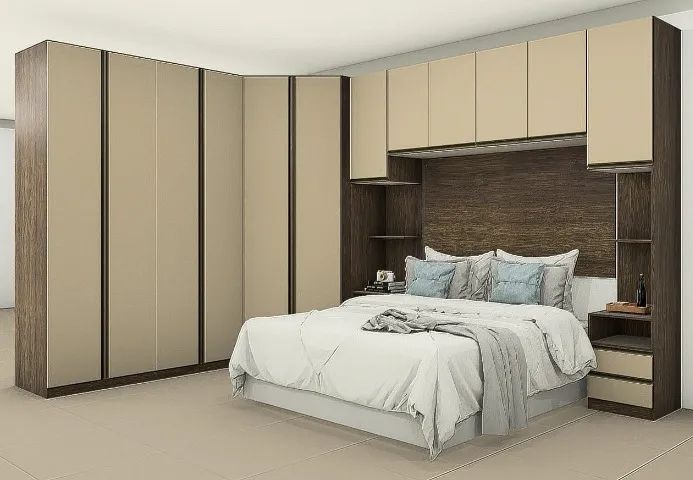 QUARTO CLOSET MODULADO DE CANTO  LUXO 