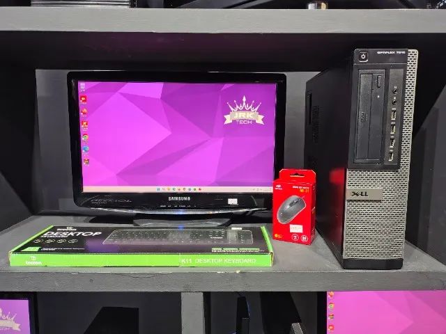 Setup Completo Dell Com Monitor 20 Polegadas, Processador I7 E Ssd