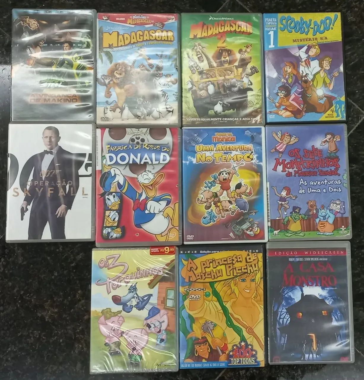 DVDs 5 REAIS CADA 