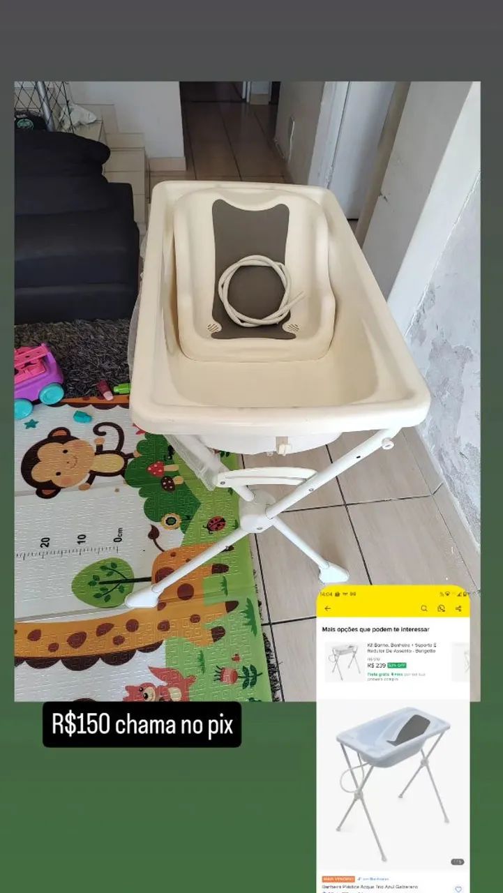     Banheira com pezinho  