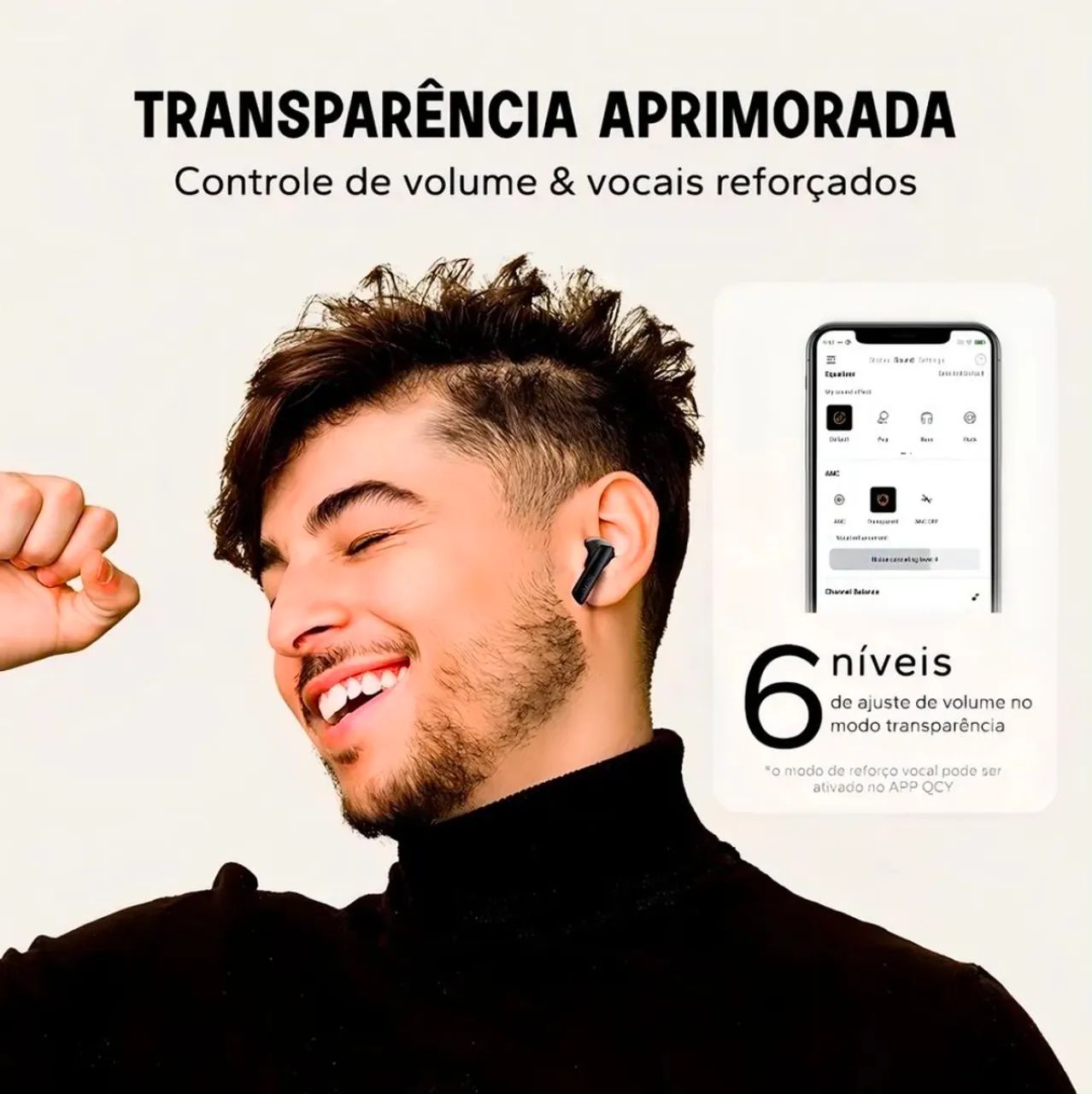 Fone Bluetooth Qcy Ht05 Melobuds  - Foto 4