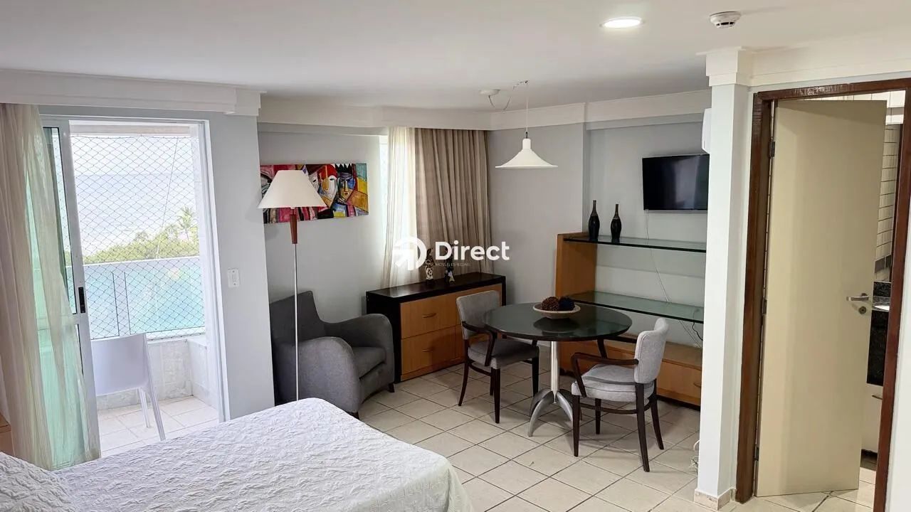 Flat mobiliado com 1 quarto no Edifício Flat Beira Mar Recife  Vista mar em Boa Viagem - Foto 3