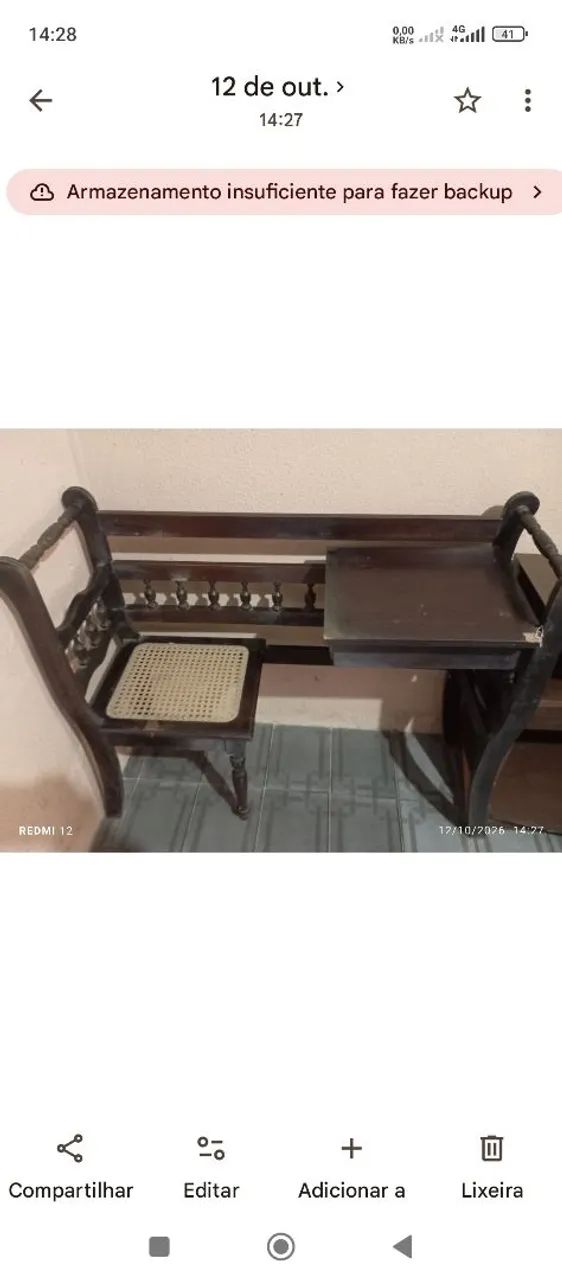 Mesa de telefone anos 70 /80