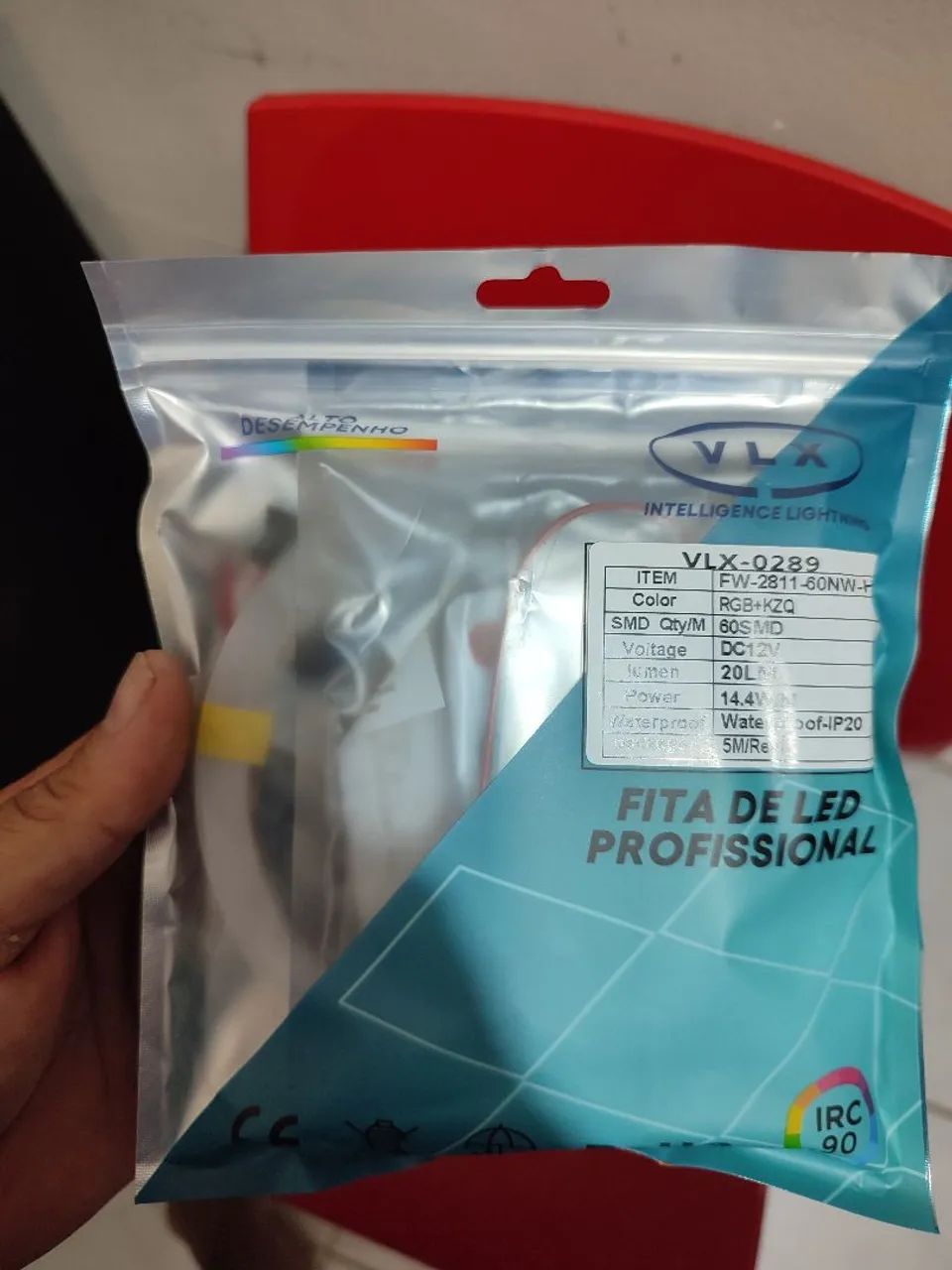 Fita de led completa com a central 