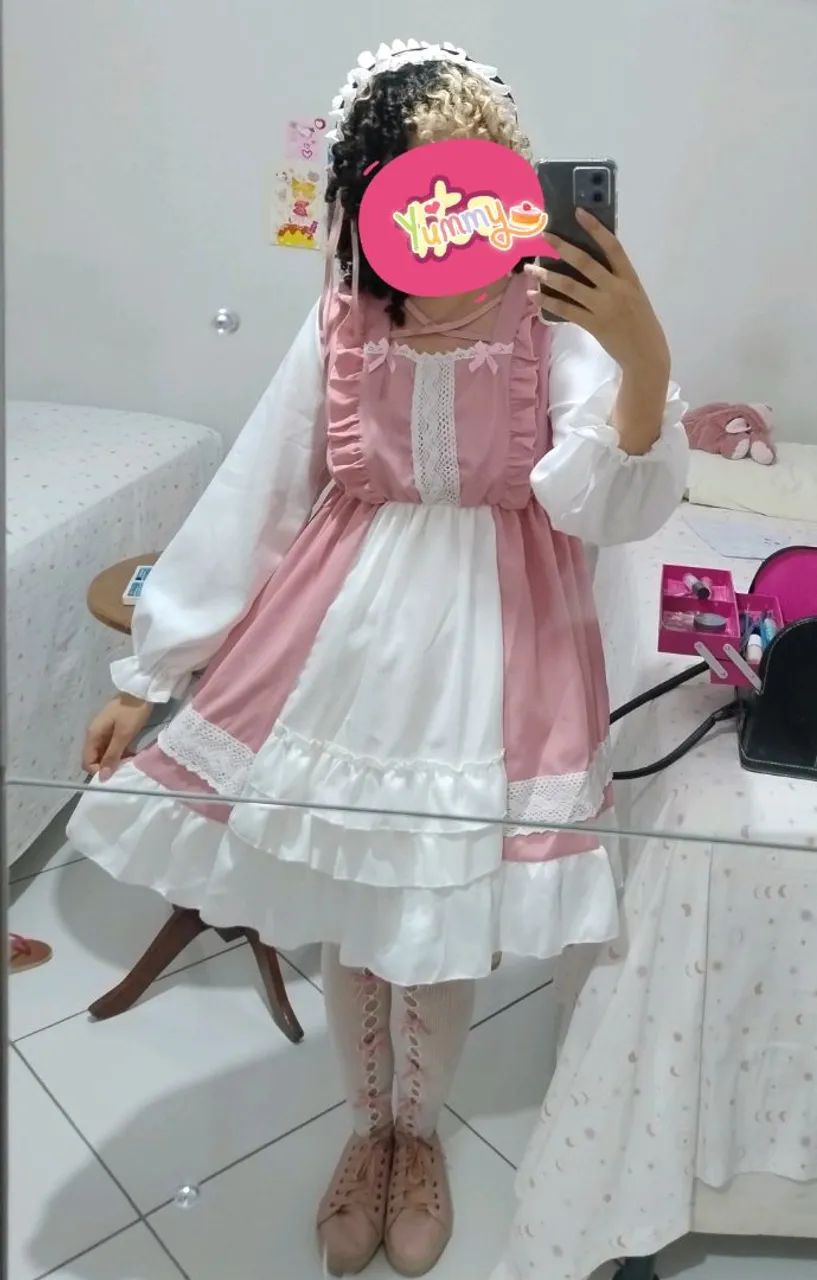 Vestido Lolita moda fofa