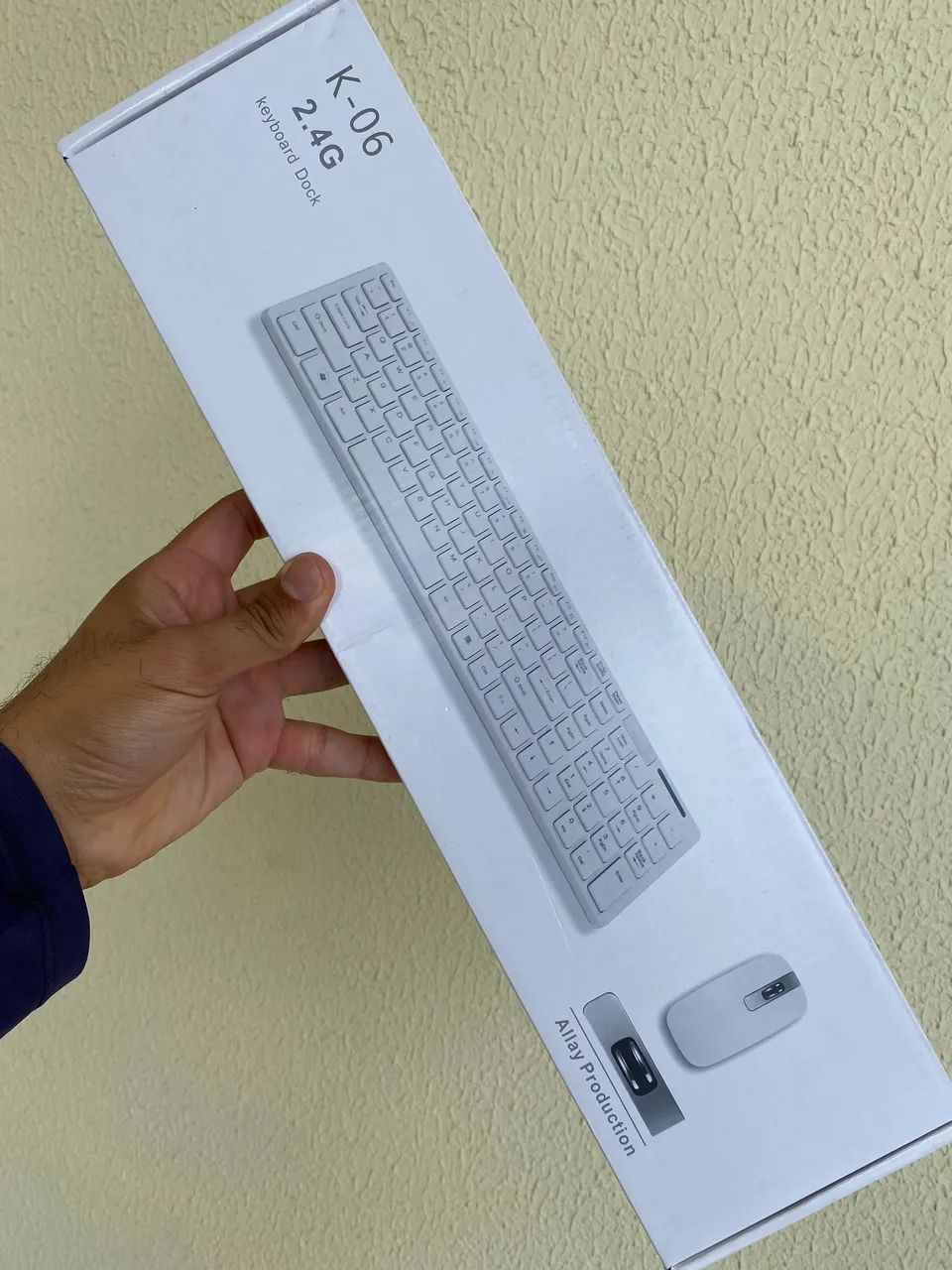 Kit Teclado e Mouse Sem Fio K-06 2.4G Slim para PC, Notebook e Smart TV - Foto 2