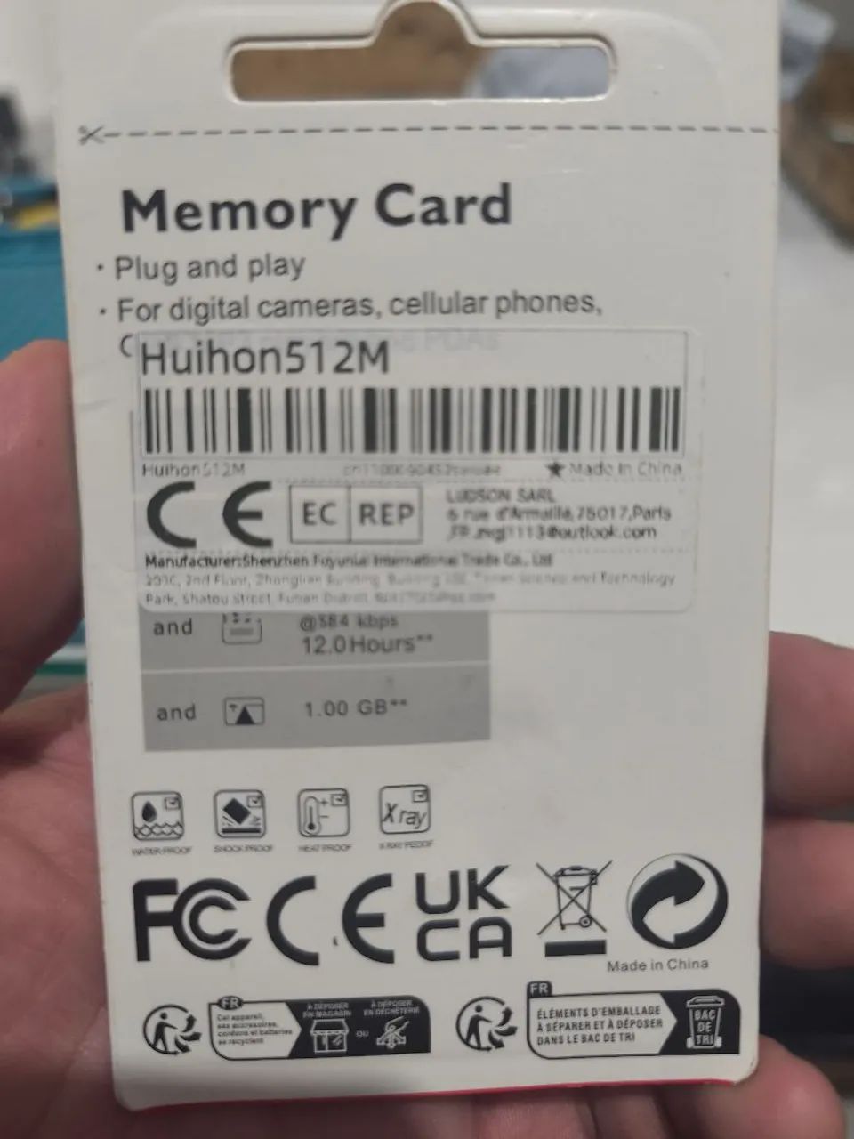 Cartão Micro SD 512MB com adaptador SD - Foto 3