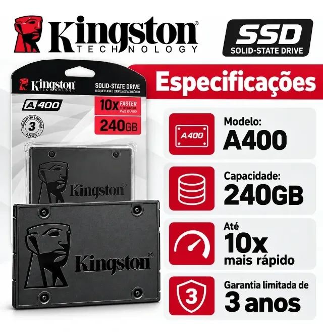 Ssd Interno Kingston A400 240gb Original  - Foto 3
