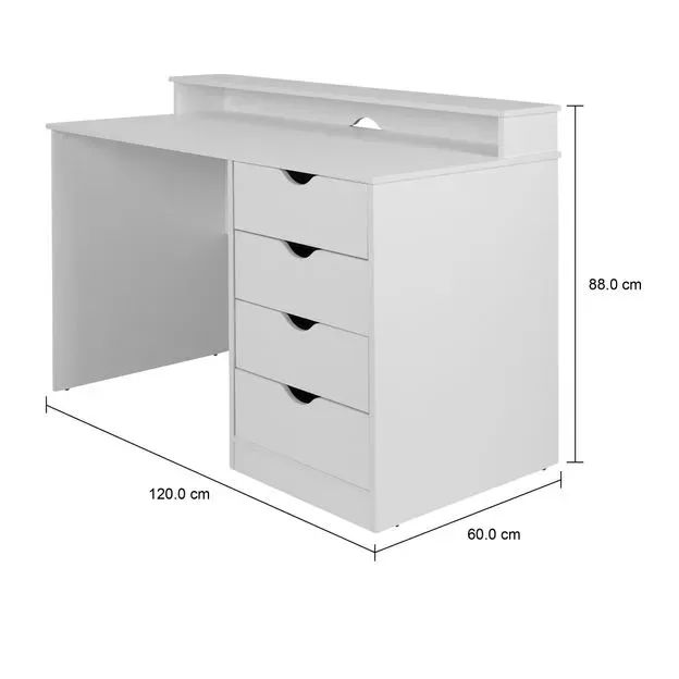 Escrivaninha com 4 gavetas TOK & STOK