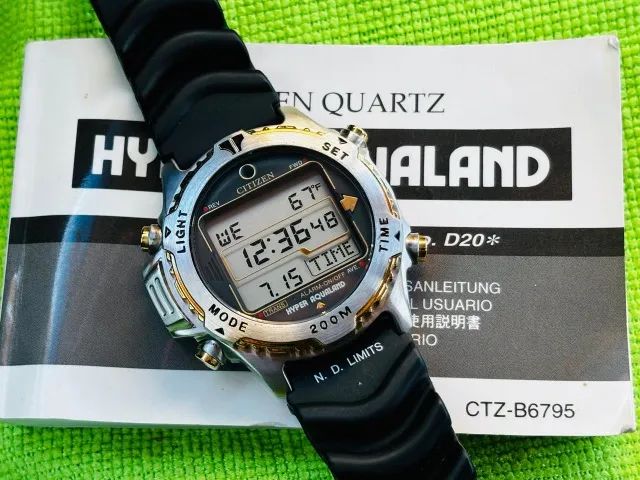 Citizen Hyper Aqualand Zerado Época Do Windsurf E Wingman (Usado