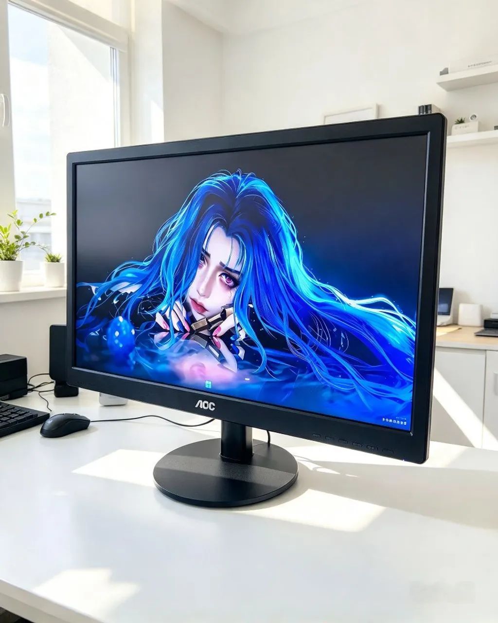 ?Monitor AOC 18,5? HD - Perfeito para trabalho e estudos? - Foto 3