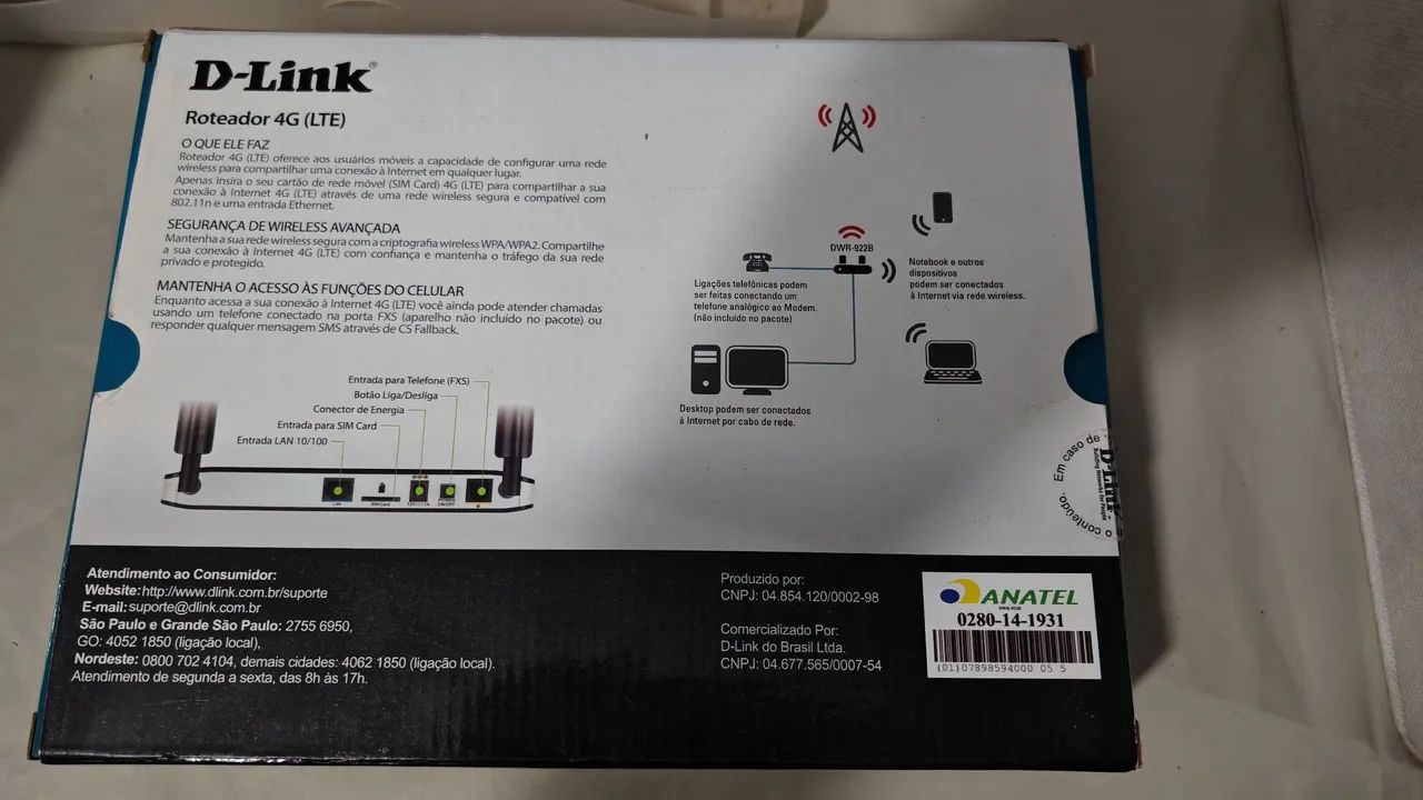 Modem roteador Wifi 4G+ D-Link - Foto 2