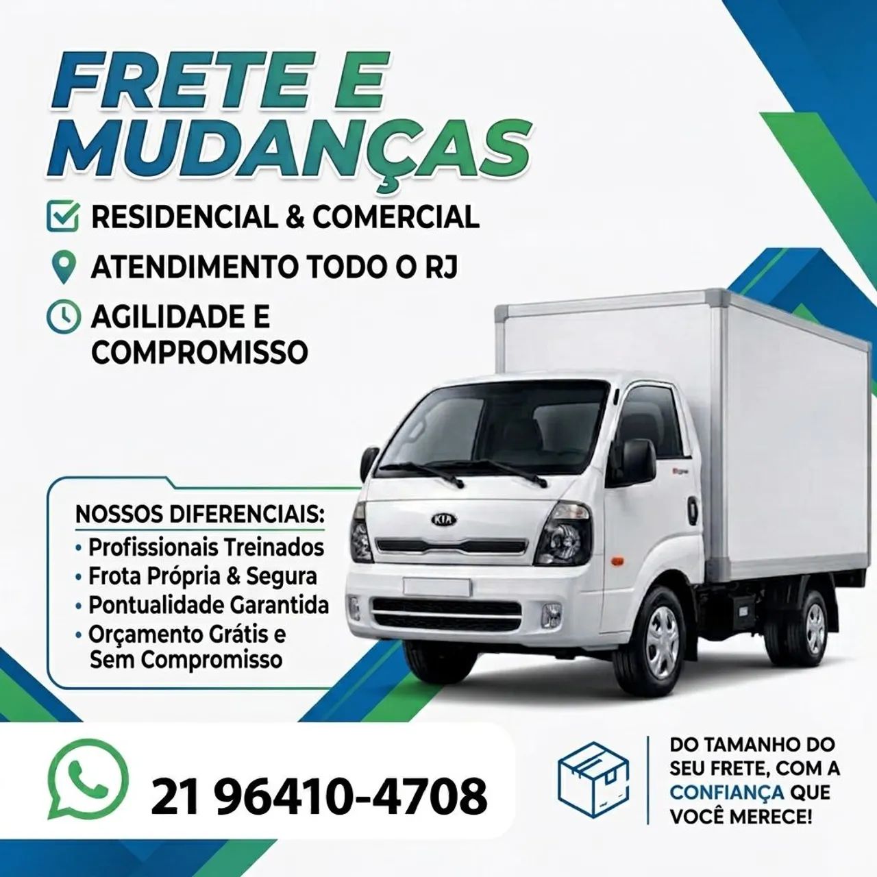 Frete e Mudanças em Rio de Janeiro e cidades próximas- Rápido, Seguro