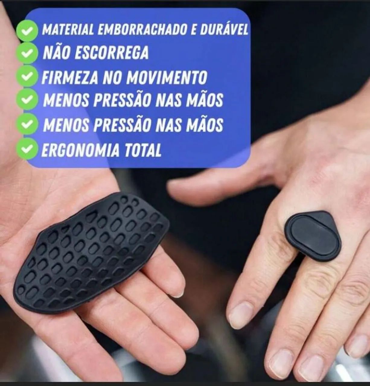 Luvas de academia de silicone proteção para calos - Foto 3