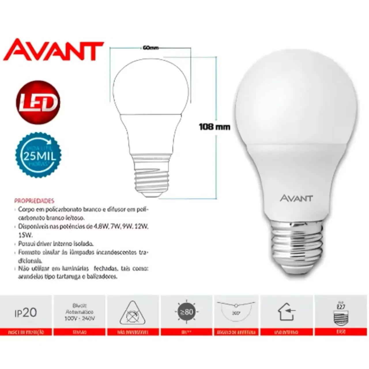 Lâmpada Led 9w - Foto 2
