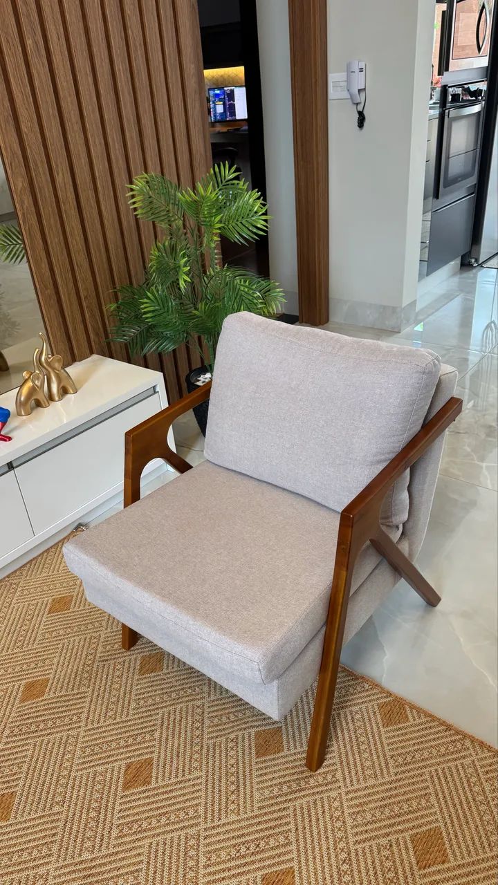 Sofá em linho + 2 poltronas  - Foto 3