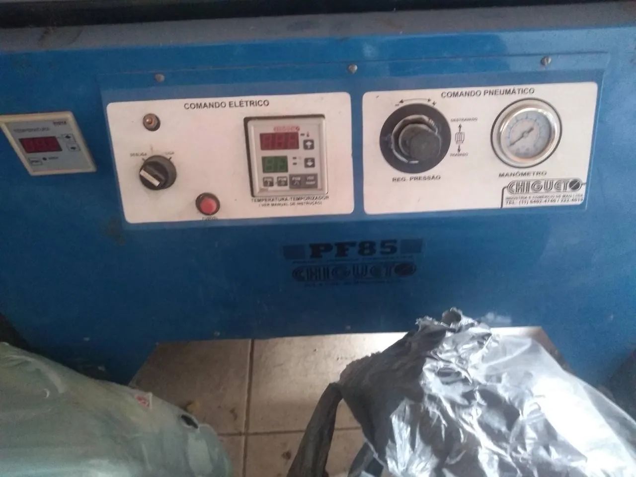 Prensa térmica industrial + compressor  - Foto 2