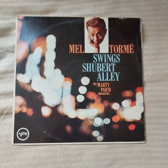 Disco Vinil LP Mel Tormé Swings Shubert Alley Verve Records Jazz Vocal Marty Paich