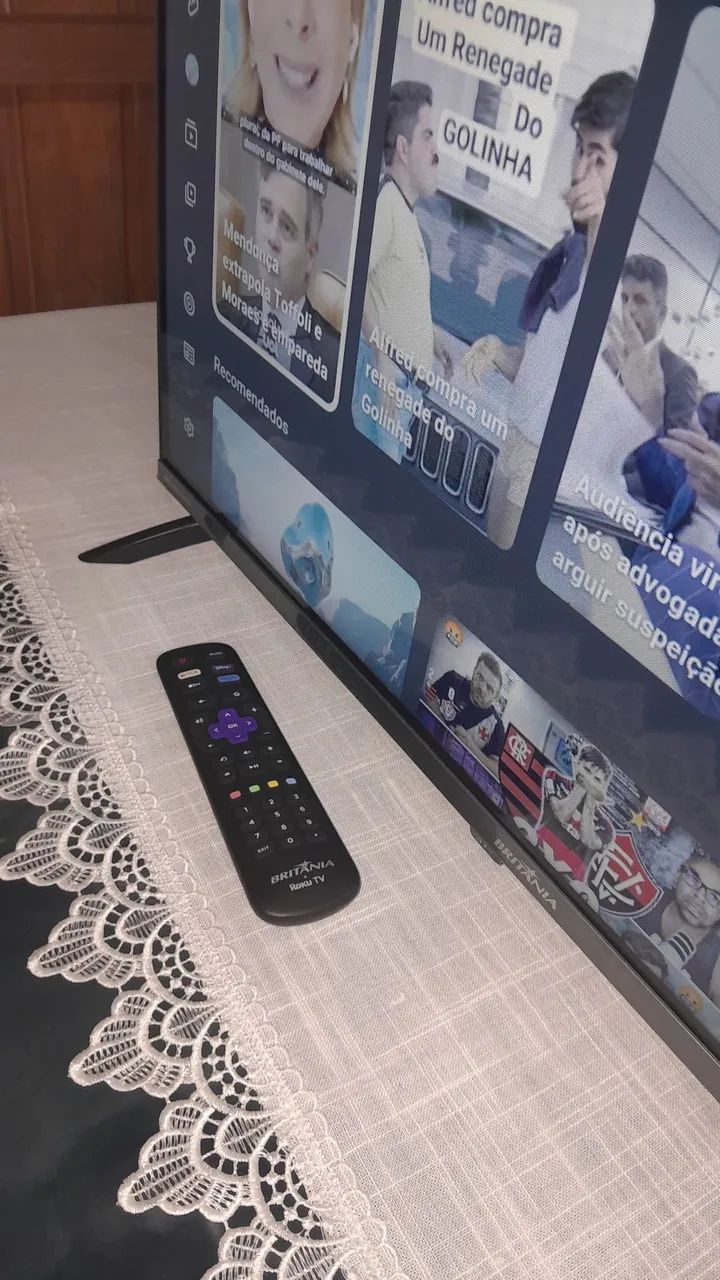 Tv britania 32 polegadas smart sistema roku tv - Foto 5