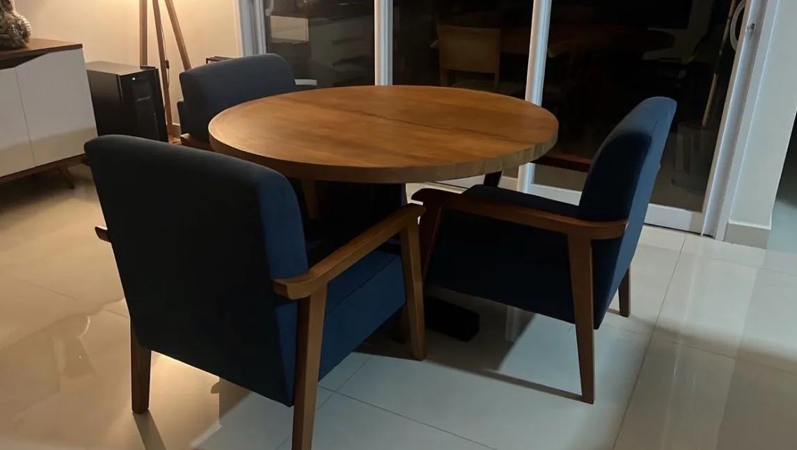 Mesa Jantar Madeira Maciça 