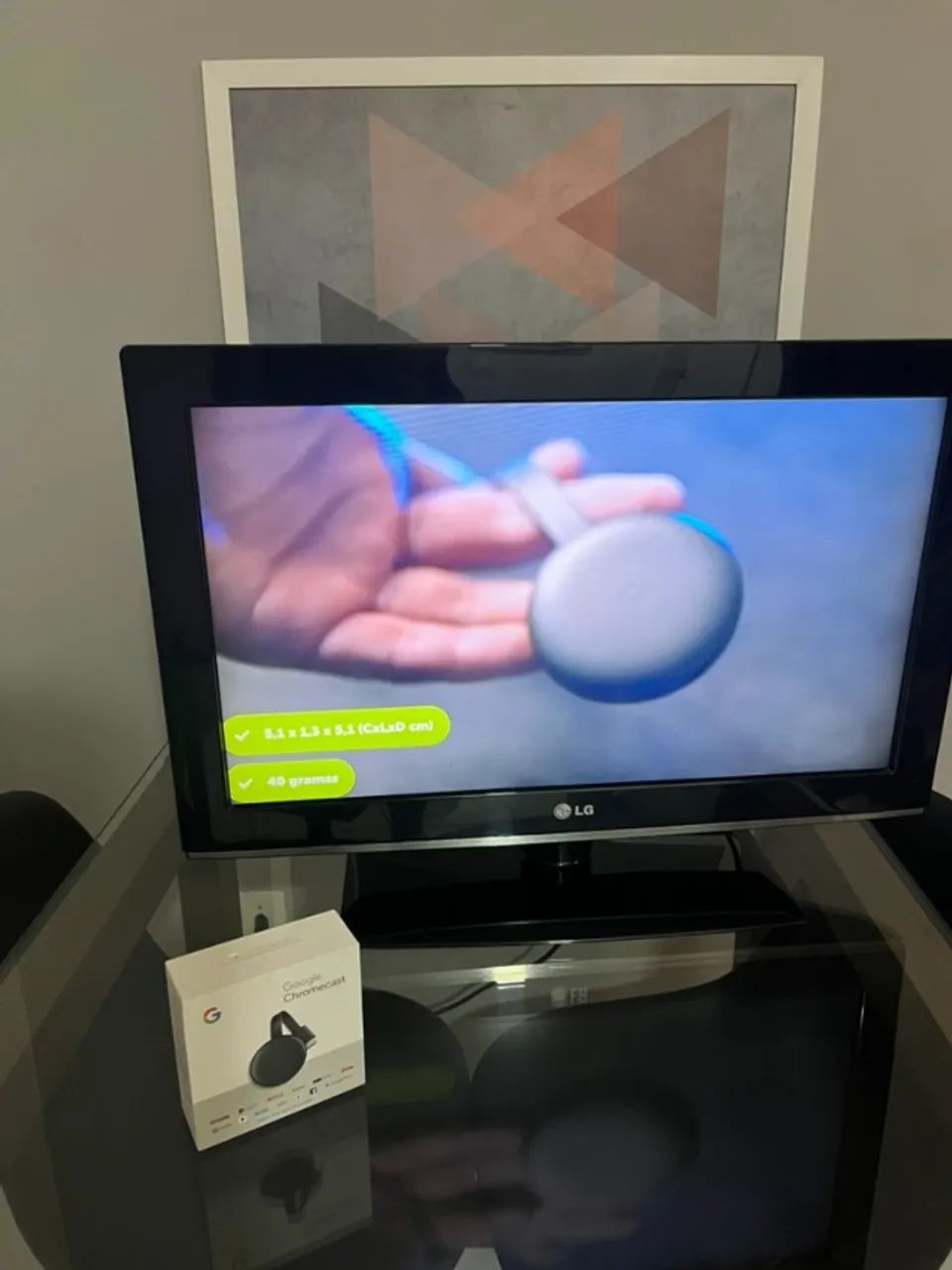 Chromecast 3 - transforme sua TV normal em Smart. - Foto 3