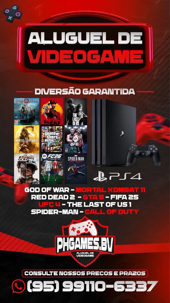 Aluguel de videogame PS4, PS5 Xbox series S e X - Foto 2