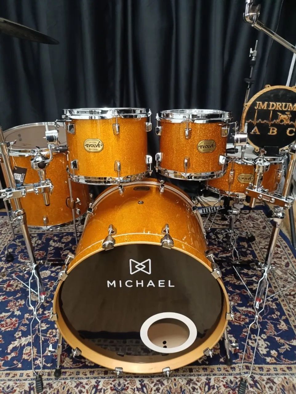 Bateria Michael evolve maple laqueada gold - Foto 4