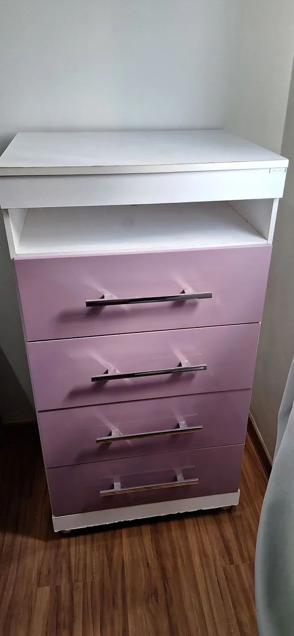 Cômoda 4 gavetas Lilás 