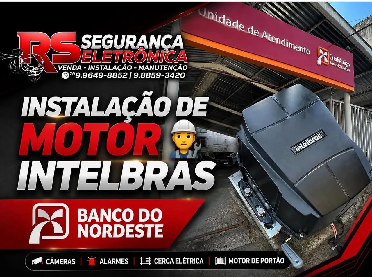 Instalação de câmera, manutenção, cerca elétrica 
