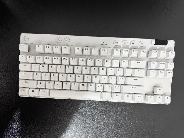 Teclado Gamer Logitech G PRO X TKL RAPID Branco Mecânico - Foto 2