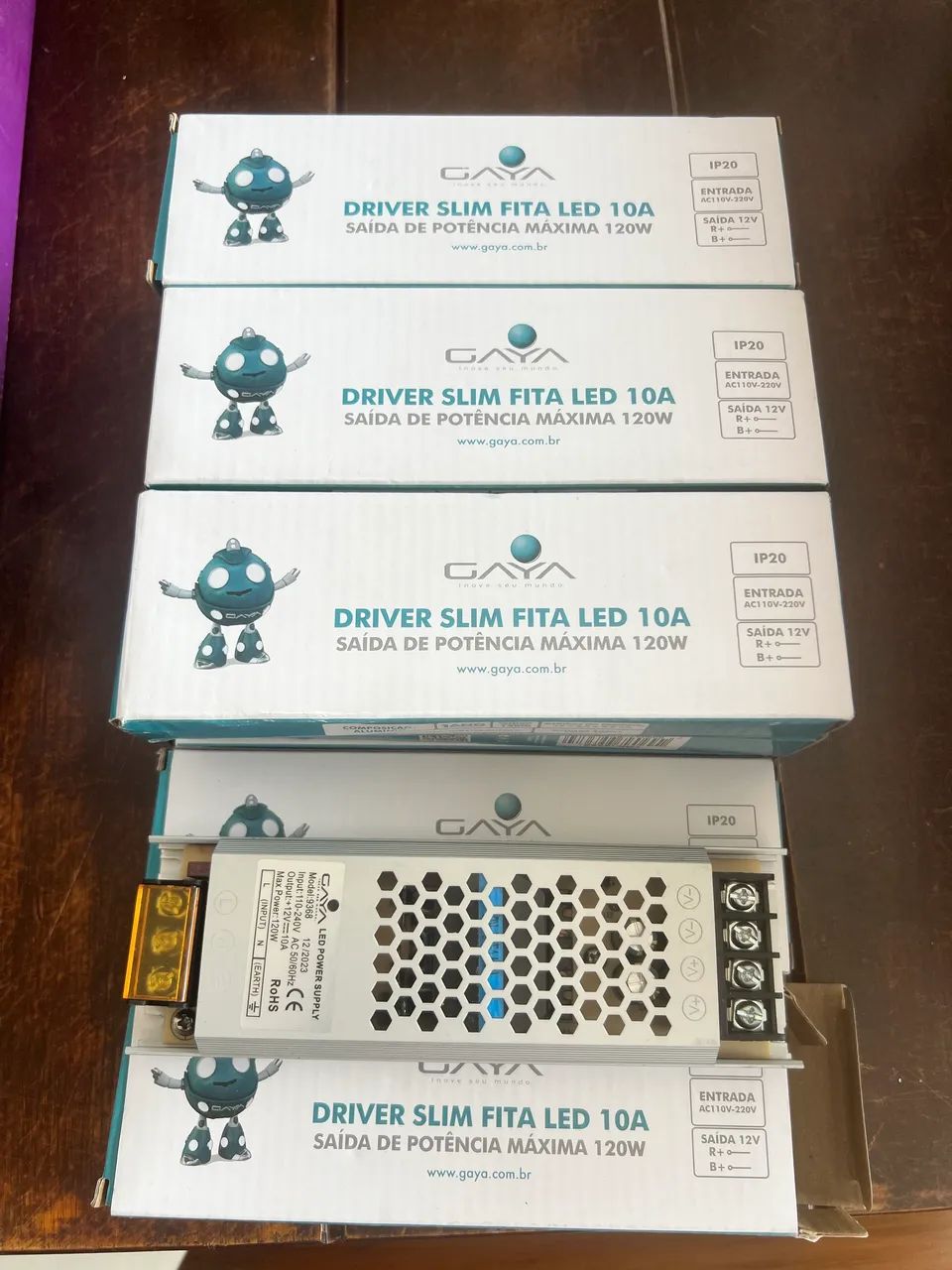 Fonte Chaveada Driver Slim 12v 15a 150w Bivolt Gaya 