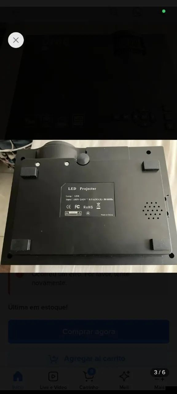 Projetor UNIC LED Wi-Fi - Funcionando Perfeitamente - Foto 2