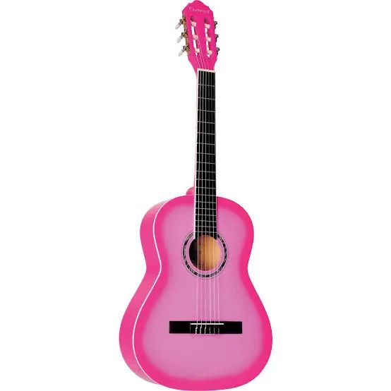 Violão giannini rosa