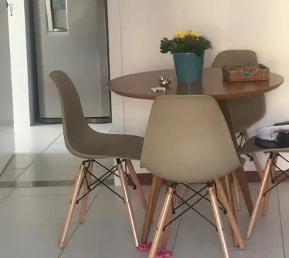 Mesa de jantar 90 cm - Somente a mesa 