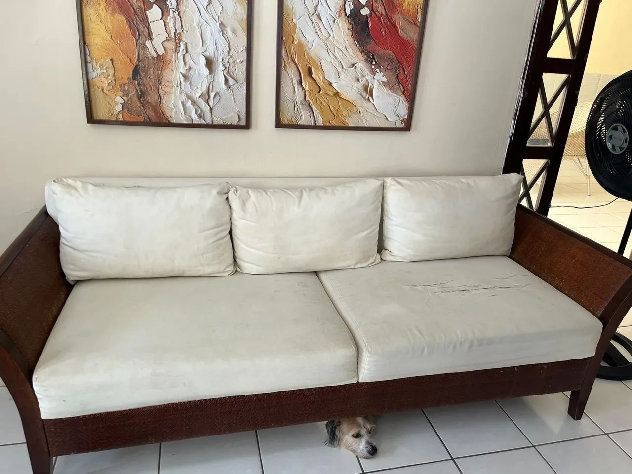 Vendo sofá 3 lugares - Foto 2