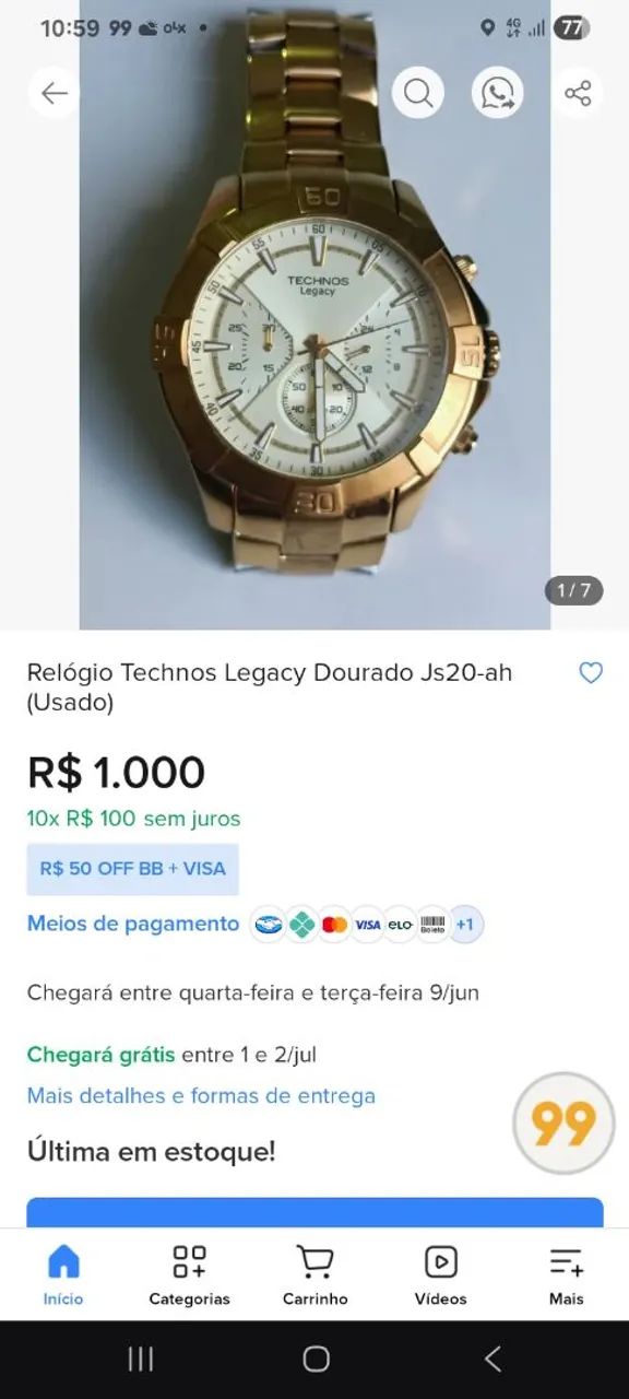 Relógio TECHNOS LEGACY - Foto 5