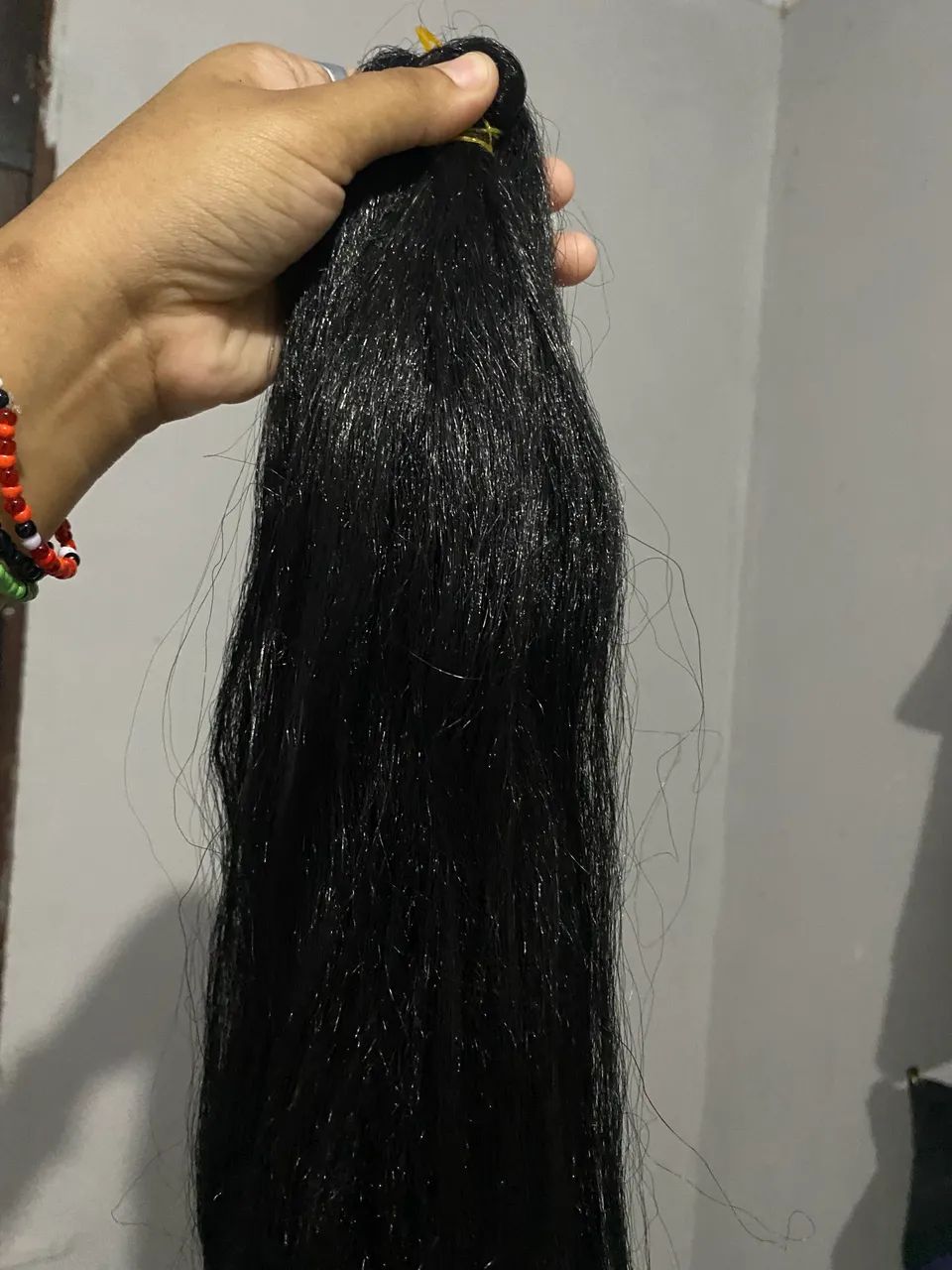 Cabelo humano brasileiro 65 cm - aproximadamente 100 g - Foto 2