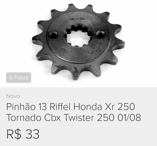 Pinhão xr nx cbx 13 dentes - Foto 2