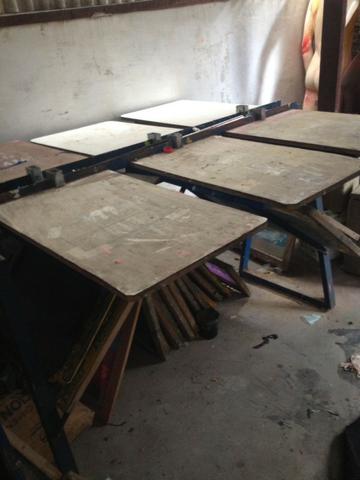 Mesa de serigrafia - estamparia