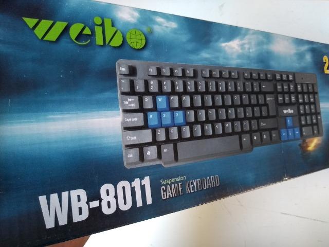 Combo Teclado e Mouse Sem Fio Weibo WB-8011 - Foto 5