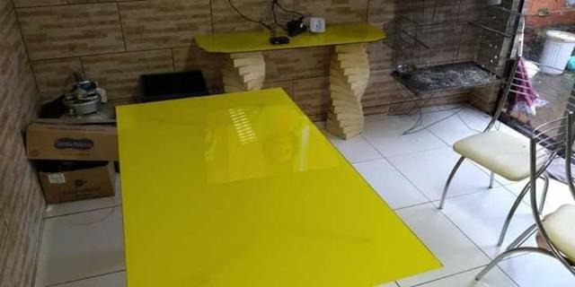 Envelopamento em mesas de vidro em ipatinga - Foto 3